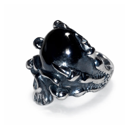 Stainless Steel Skull Ring Head Evil Ring Rings Black Silver Gold Silver Biker | Asia Sell