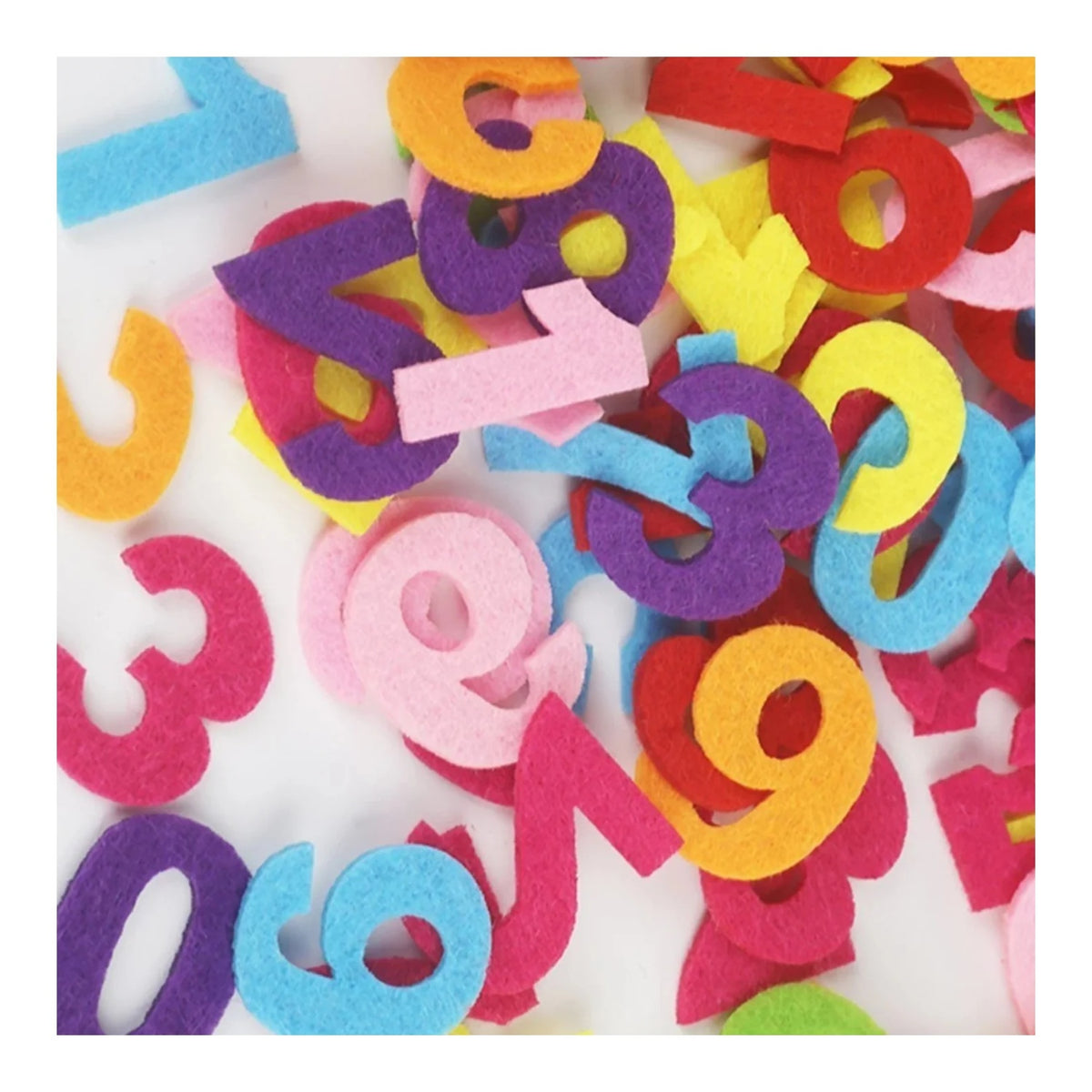 200pcs Fabric Felt Letters Numbers Alphabet Craft Cloth Patch For Sewing Dolls Scrapbook Shape