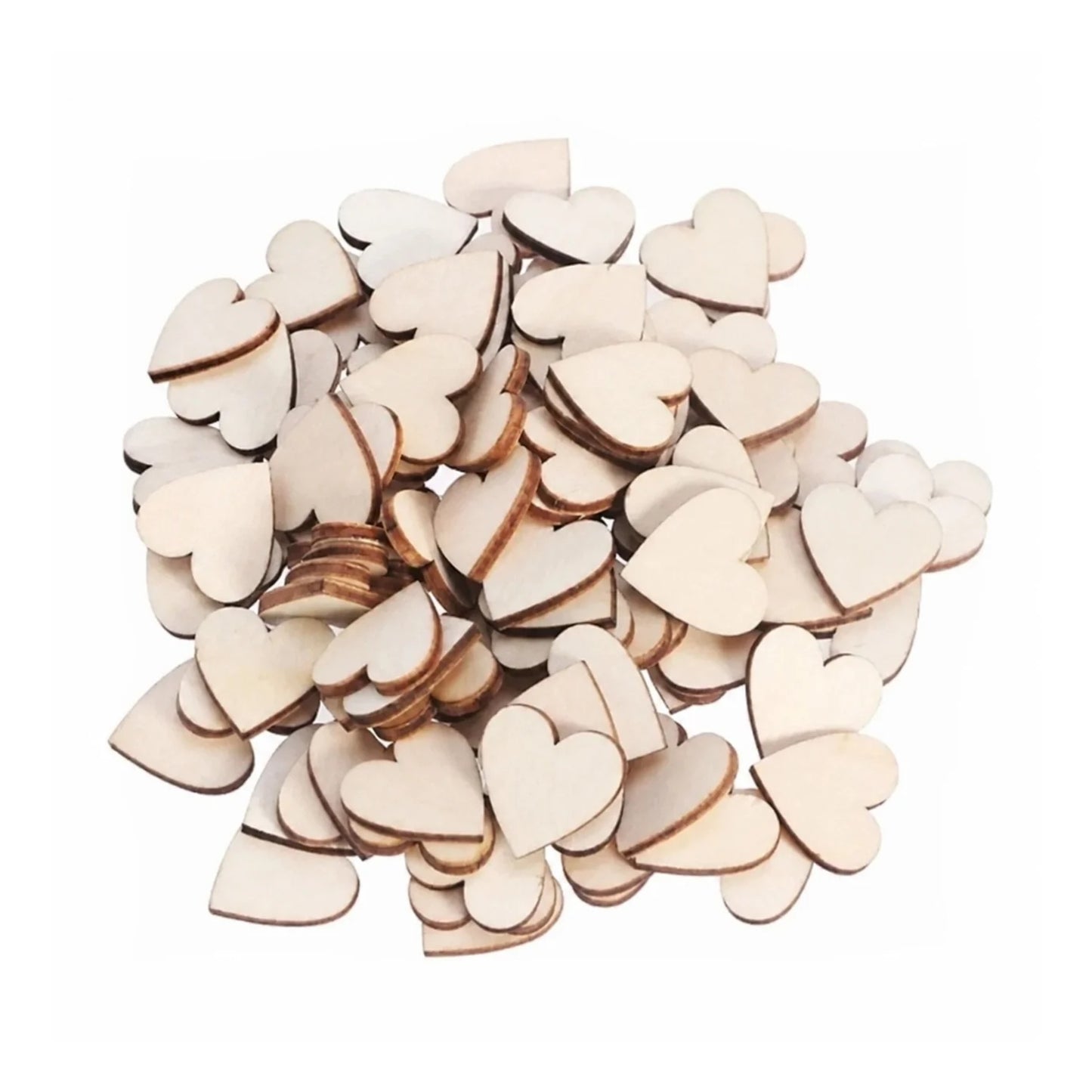 500PCS Wooden Numbers Alphabet Letters Hearts DIY Craft Wood Lettering BULK