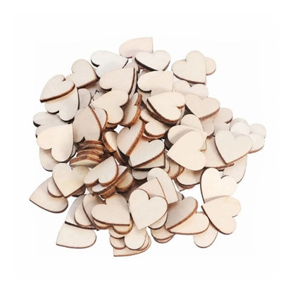 500PCS Wooden Numbers Alphabet Letters Hearts DIY Craft Wood Lettering BULK