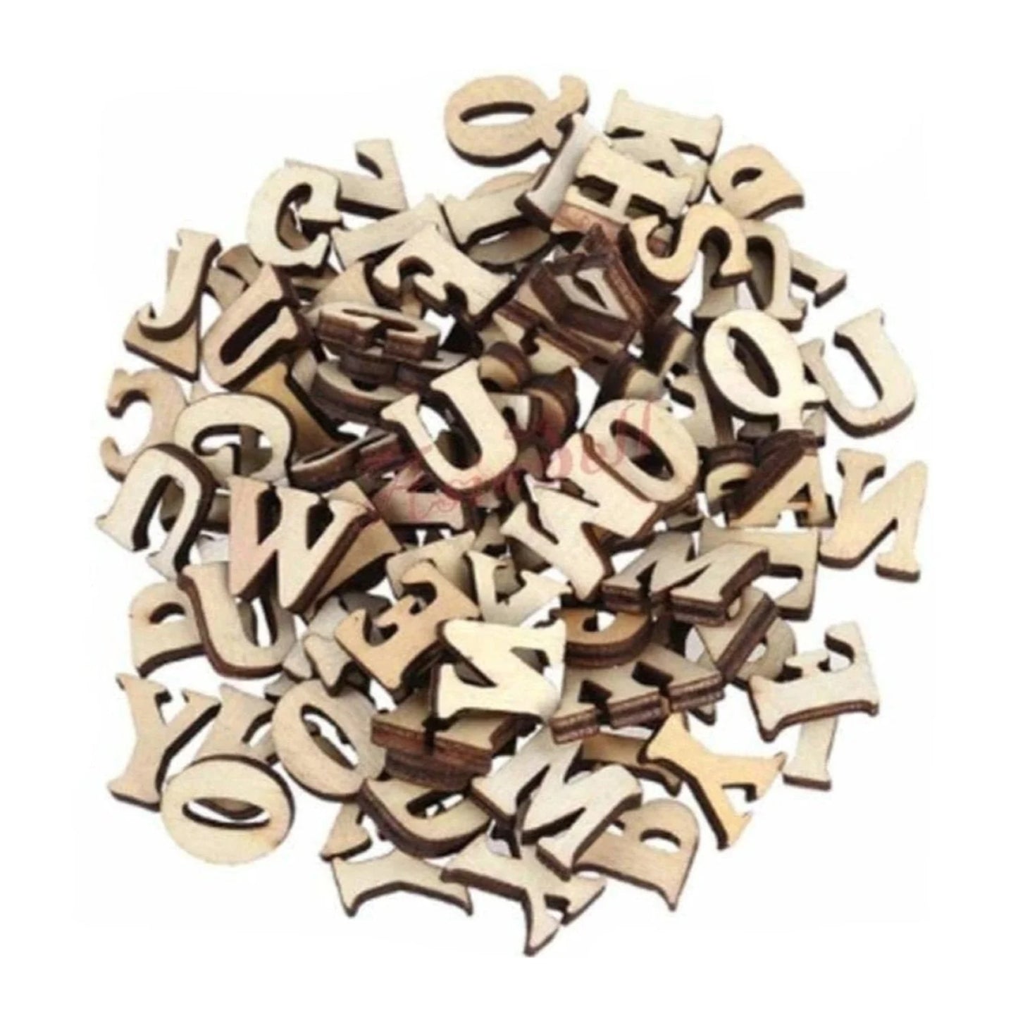 500PCS Wooden Numbers Alphabet Letters Hearts DIY Craft Wood Lettering BULK