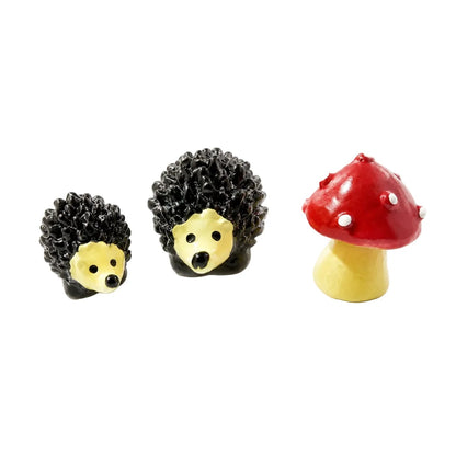 3-8pcs Figurines Mini Chick Snails Mushrooms Turtles Animal Fairy Garden Miniature Crafts Toys