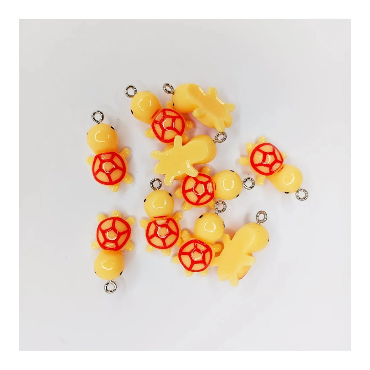 10pcs Tortoise Turtle Resin Charms 27mm Keychain Necklace Pendant Jewellery Findings Figurines