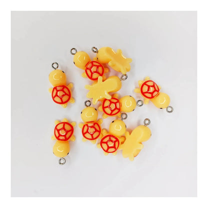 10pcs Tortoise Turtle Resin Charms 27mm Keychain Necklace Pendant Jewellery Findings Figurines