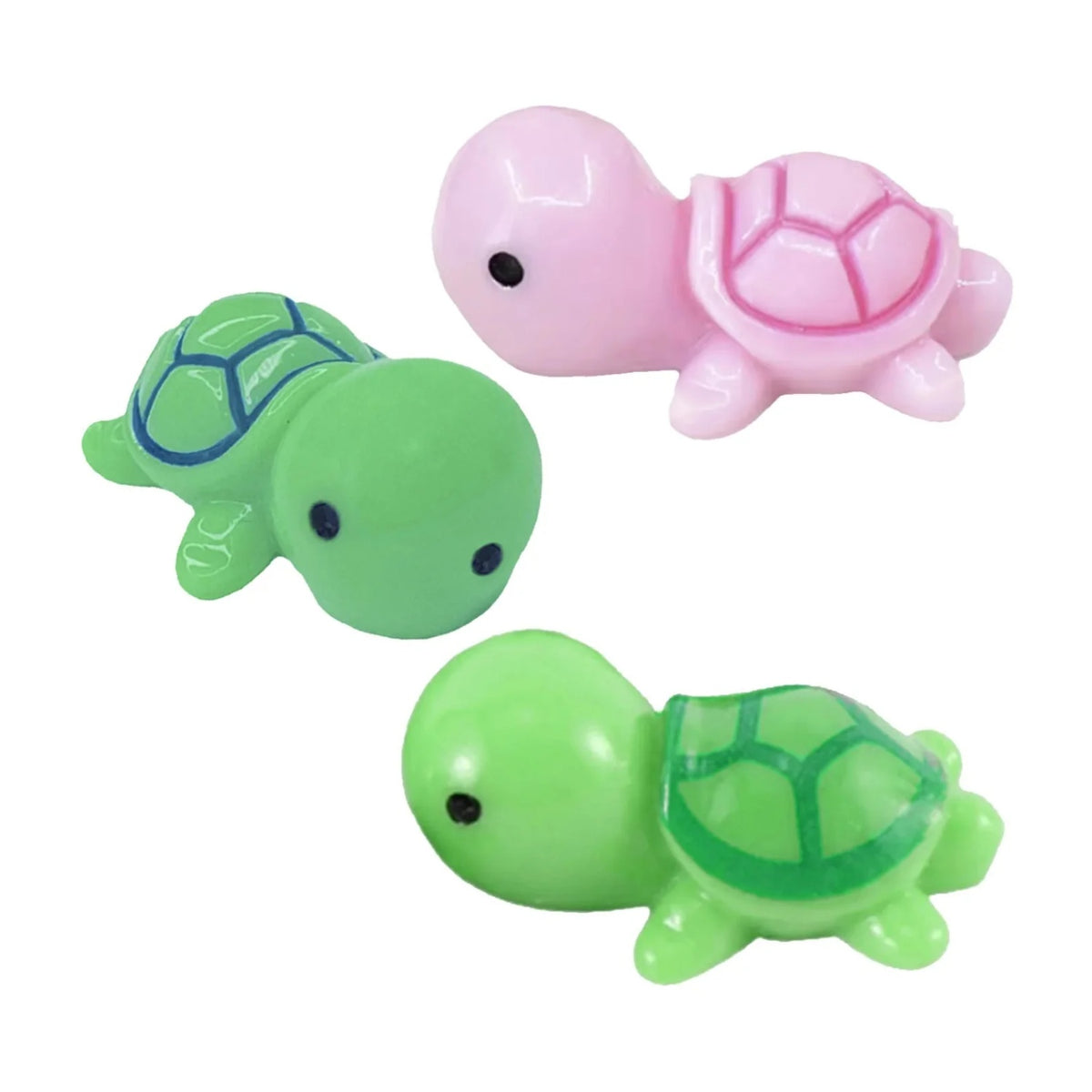 10/50pcs Mini Pink Green Turtles Figurine Miniatures Mini Garden Animal Craft Toy