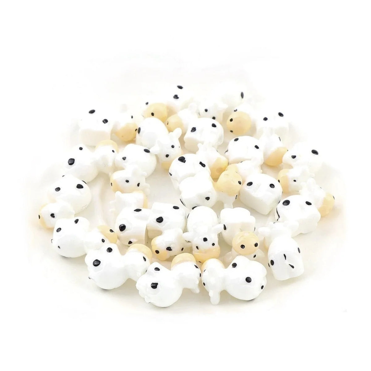 7pcs/10pcs Miniature Mini Garden Cow Rabbit Turtle Duck Animal Figurines Craft Toys