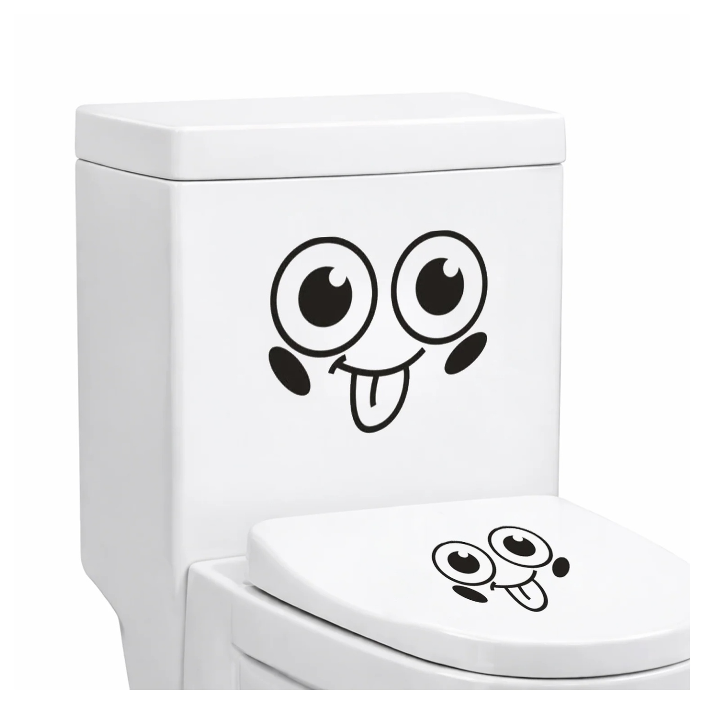 Toilet Seat Lid Sticker Smiley Face Bathroom Decals Removable Wall Art Tiles | Asia Sell