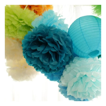 5pcs 6"-10" Tissue Paper Wedding Baby Shower Birthday Party Pom Poms