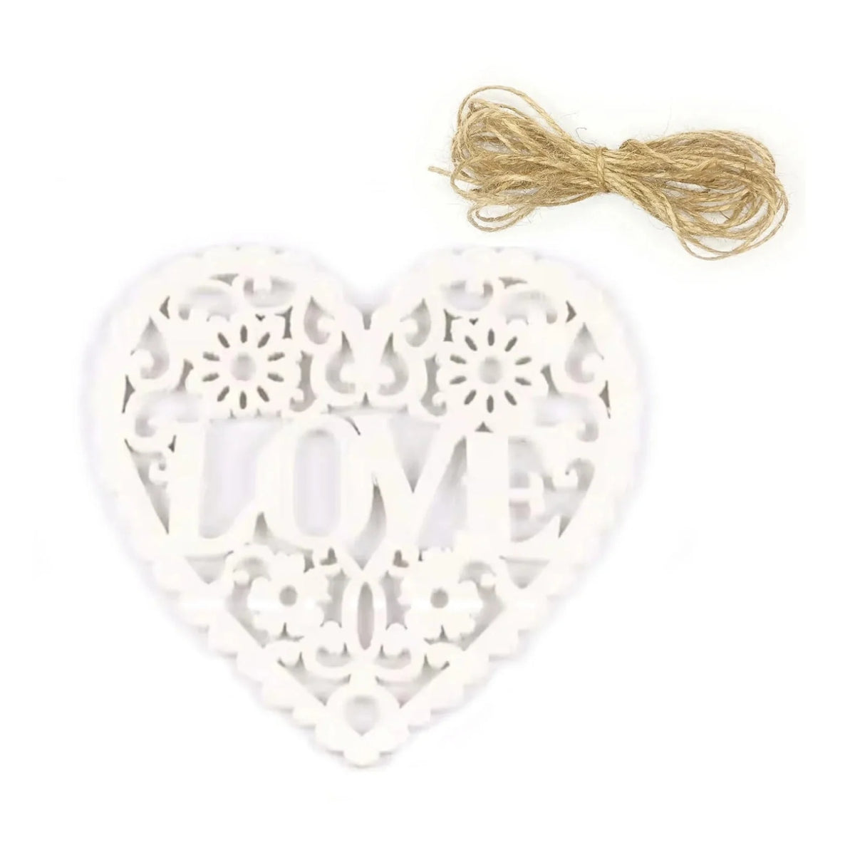 5/10pcs Wooden Hearts Painted Laser Cut Wooden Forms Love Theme 80mm Crafts Decorations