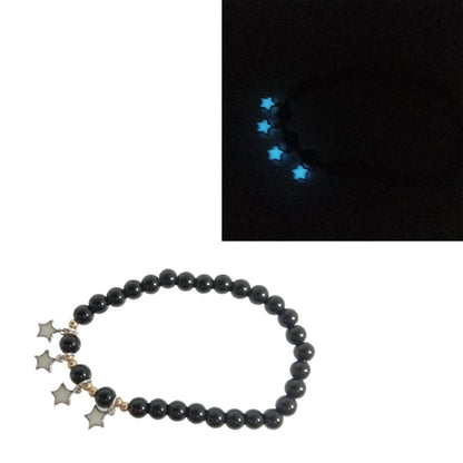 Bracelet Yoga Healing Luminous Glow In The Dark Bracelet Lotus Charm Beads Bracelet for Men Women Prayer Buddhism - Blue Stars Only - Asia Sell