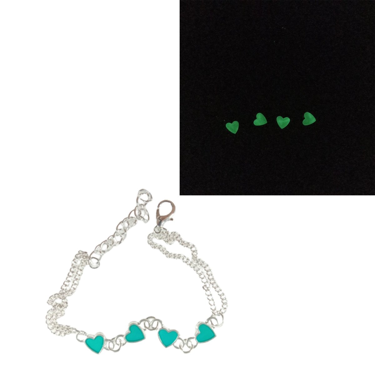 Bracelet Yoga Healing Luminous Glow In The Dark Bracelet Lotus Charm Beads Bracelet for Men Women Prayer Buddhism - Hearts - Asia Sell