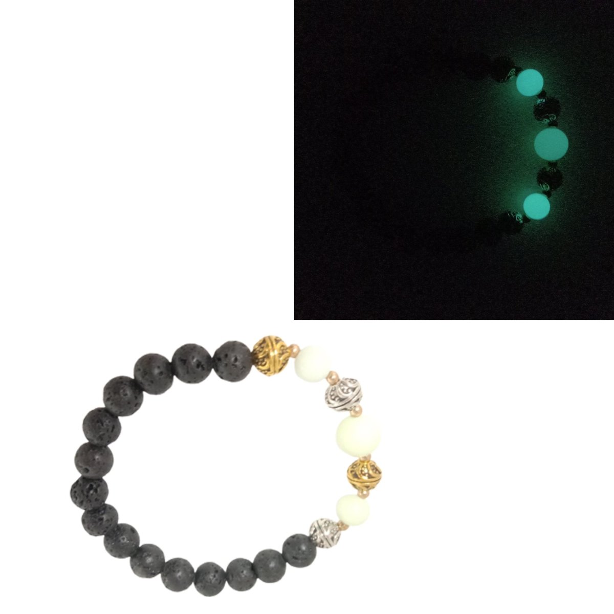 Bracelet Yoga Healing Luminous Glow In The Dark Bracelet Lotus Charm Beads Bracelet for Men Women Prayer Buddhism - Spheres - Asia Sell