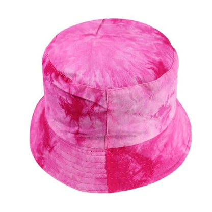 Bucket Hat Black White Cow Pattern Colourful Checkerboard Checked Colourful Fisherman Caps - Pink - Asia Sell