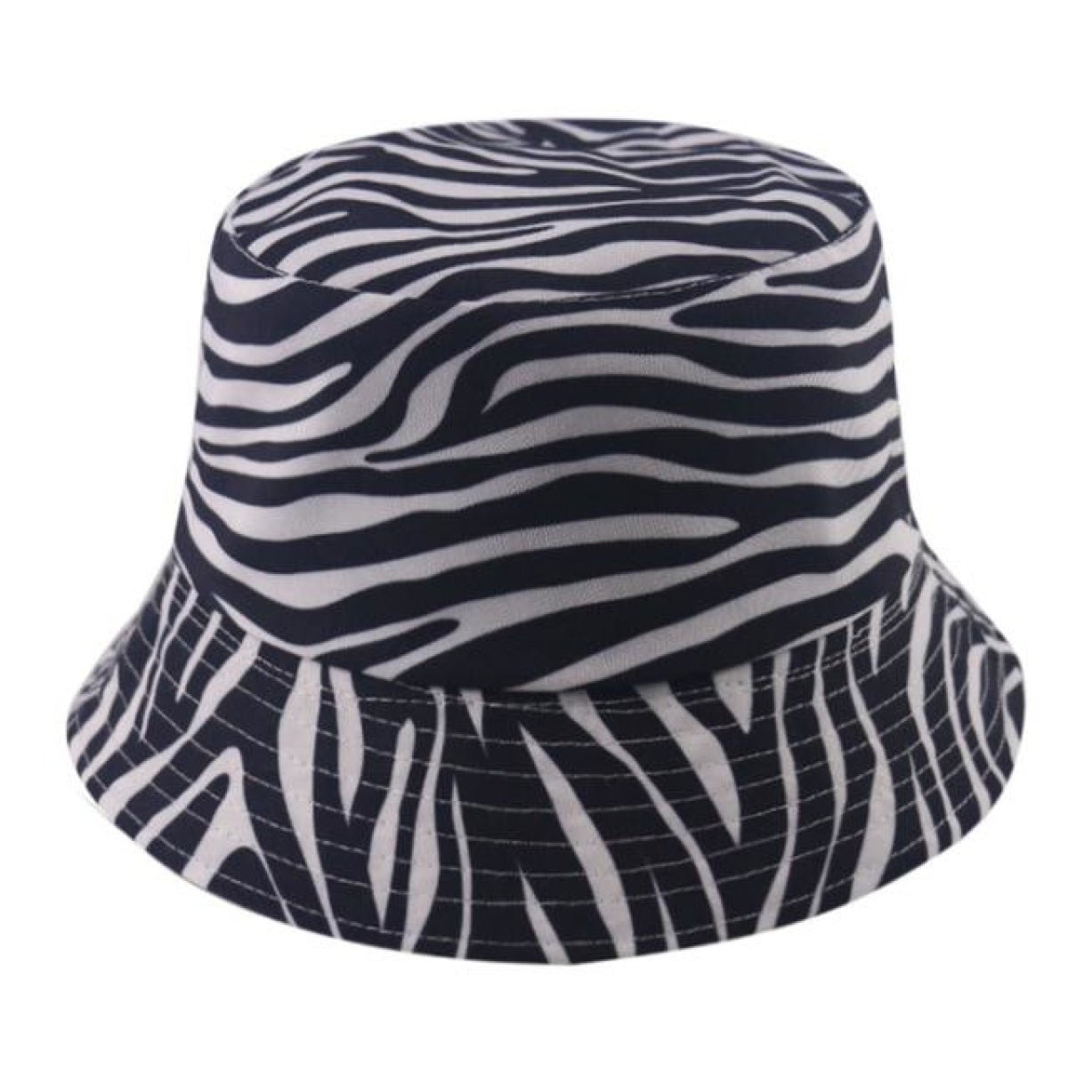 Bucket Hat Black White Cow Pattern Colourful Checkerboard Checked Colourful Fisherman Caps - Zebra - Asia Sell