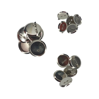 Cabochon Holders Safety Pin Backing 15 pieces 20mm-30mm OD Brooch Pins