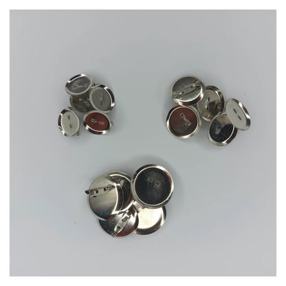 Cabochon Holders Safety Pin Backing 15 pieces 20mm-30mm OD Brooch Pins