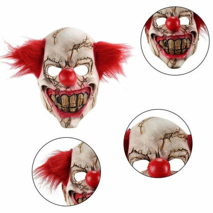 Clown Wolf Teddy Rabbit Animal Mask Horror Scary Halloween Full Face Costume Party - Clown - Asia Sell