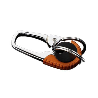 Durable Strong Car Keys Carabiner Stainless Steel Buckle Outdoor Keyring Keychain Pendant Tag Charm - Orange - Asia Sell