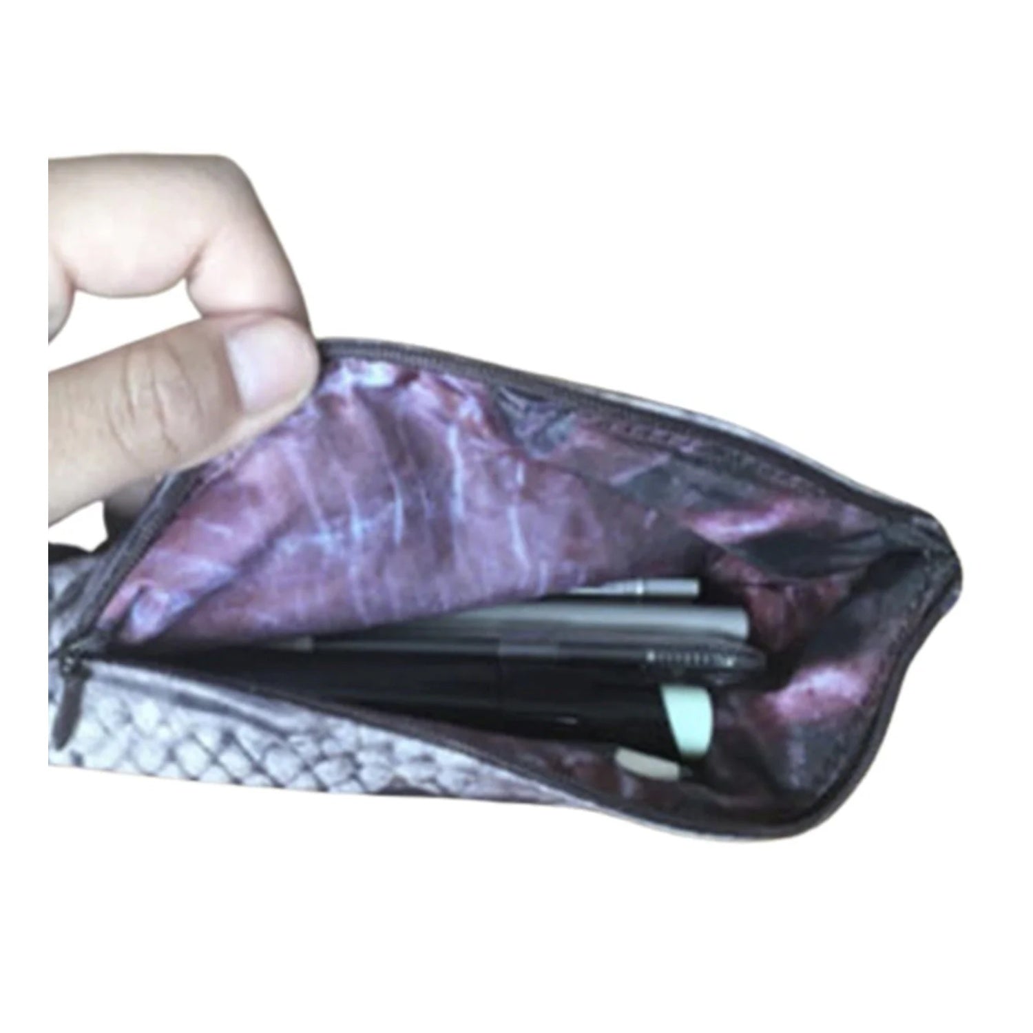 Fish Shape Pencil Case Make-up Cosmetics Bag Pouch With Zipper Zip Crafts Toys Gift Bonanza Pouch Bags - Pink Grey - Asia Sell