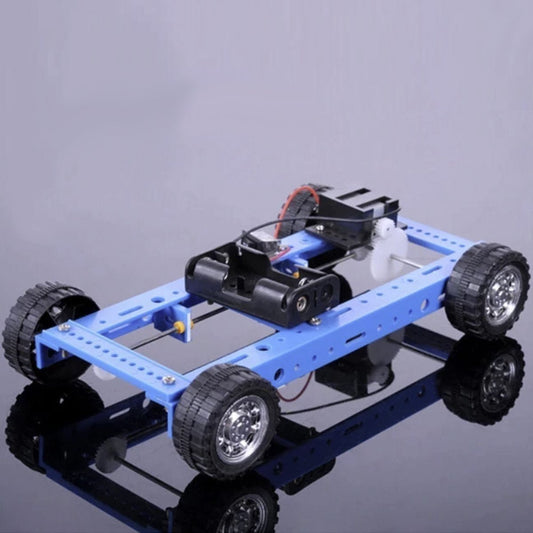 Four-Wheel Drive 4WD Car Base DIY Non-Assembled Model Assembly Build Project Kit Learning Toy Motor - - Asia Sell