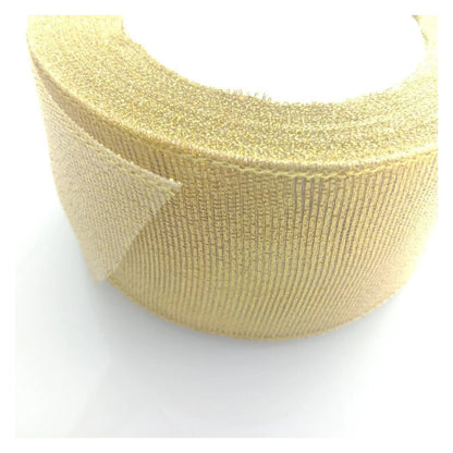 Gold 50mm Ribbon 22m Wedding Christmas Decoration Floral Flower Gift Wrapping Craft - - Asia Sell