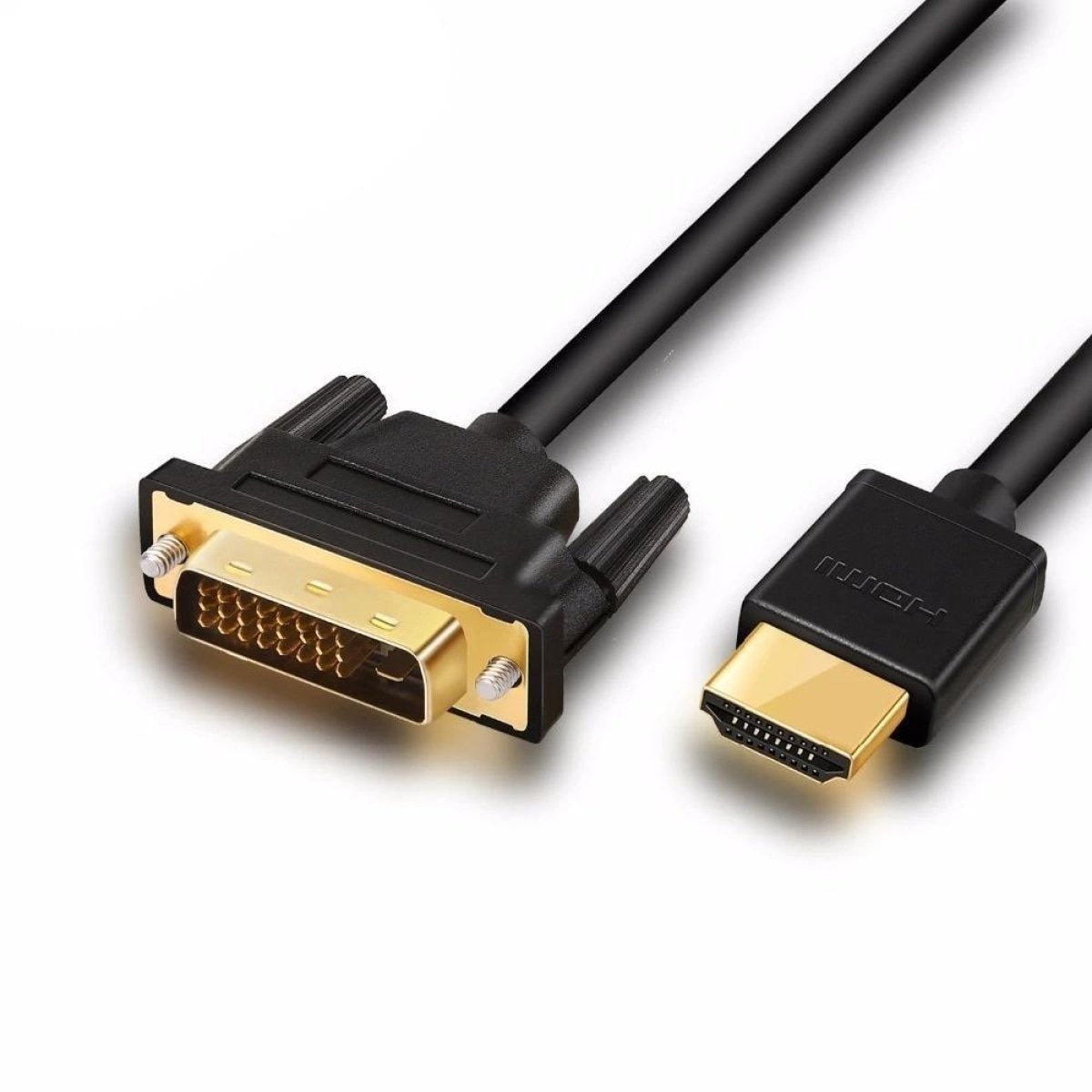 HDMI to DVI Cable 24+1 Pin Adaptor 4K Bi-Directional Male to HDMI Male Converter - 0.5m - Asia Sell