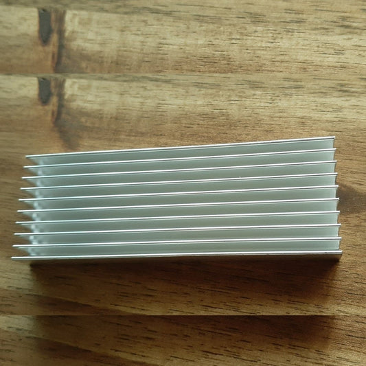 Heat Sink 100x35x10mm Power Amplifier Aluminium Heatsink Aluminum - - Asia Sell