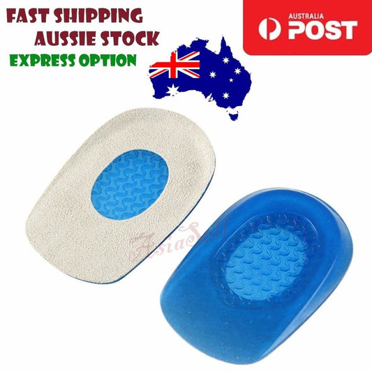 Heel Insoles Shoes Silicone Gel Relief Pads Insert High Heel Foot Cushions - Small 10.7 x 5.8cm - Asia Sell