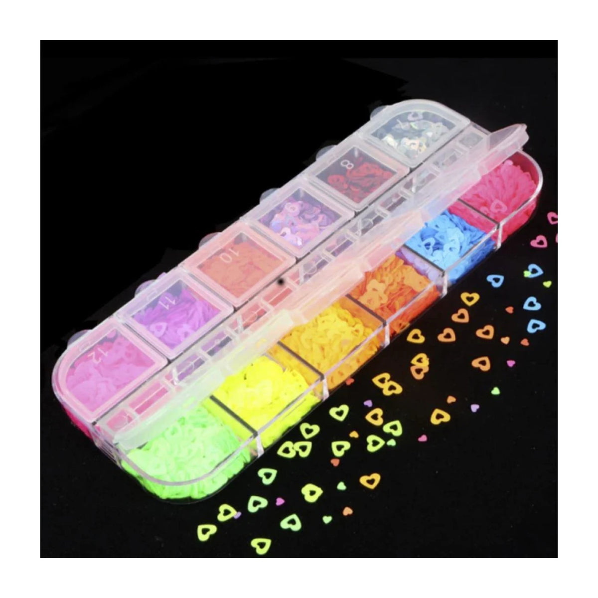 Holographic Nail Paillette Fruit Heart Butterfly Mirror Slices Nail Art Sequins Flakes