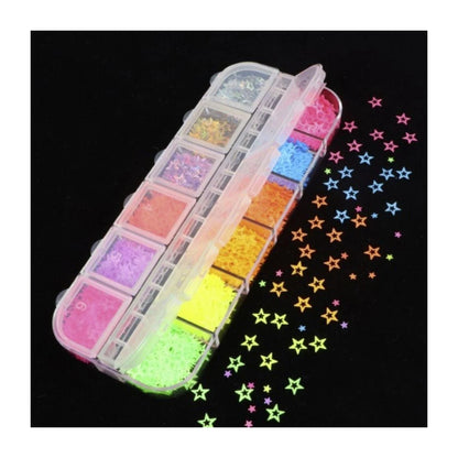 Holographic Nail Paillette Fruit Heart Butterfly Mirror Slices Nail Art Sequins Flakes