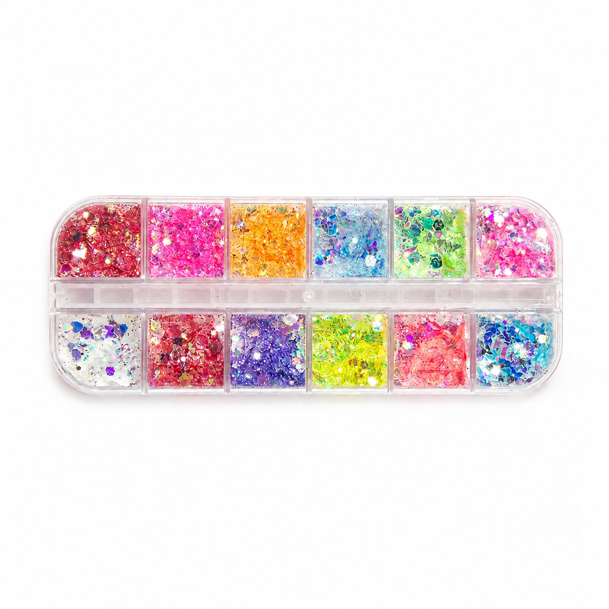 Holographic Nail Paillette Fruit Heart Butterfly Mirror Slices Nail Art Sequins Flakes - Hexagons - Asia Sell