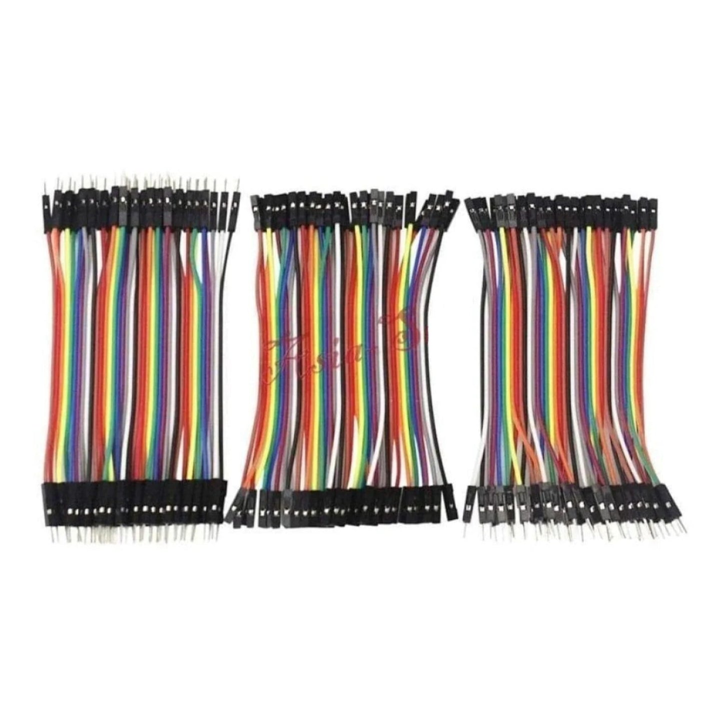 Jumper Cable Set 10cm Male Female M-F M-M F-F Wire Breadboard Cables - - Asia Sell