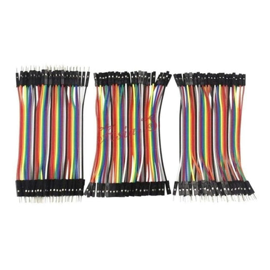 Jumper Cable Set 10cm Male Female M-F M-M F-F Wire Breadboard Cables - - Asia Sell