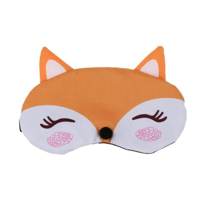 Korean Cartoon Fox 3D Sleep Mask Sleeping Eye Mask Soft Padded Travel Mask Shade Mask - Brown - Asia Sell