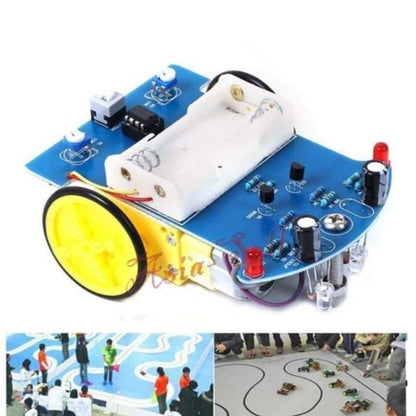 Line Following Smart Car Kit Motor Electronic DIY Kit Set Line Follower Learning Toy - - Asia Sell