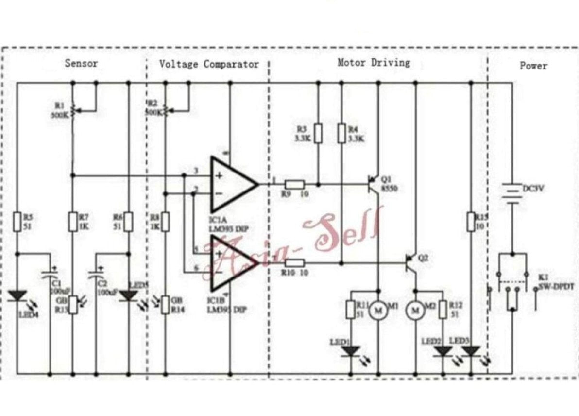 Line Following Smart Car Kit Motor Electronic DIY Kit Set Line Follower Learning Toy - - Asia Sell