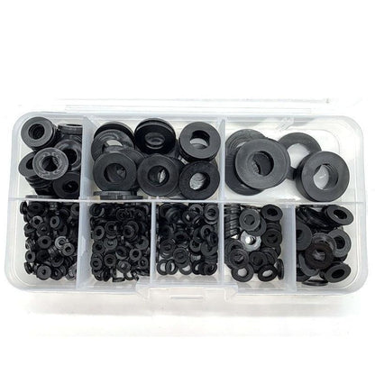 M2 M3 M4 M5 M6 M8 M10 Black Washer Insulation Gasket Washers Kit Tool - 250pcs White M2-M8 Kit 2 - Asia Sell