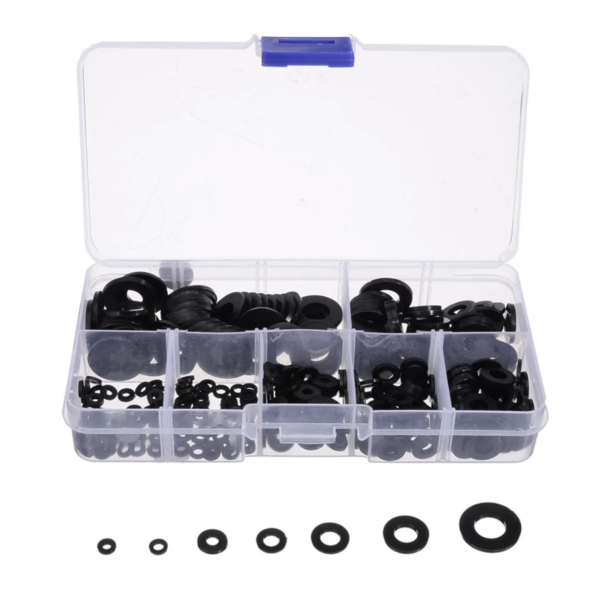 M2 M3 M4 M5 M6 M8 M10 Black Washer Insulation Gasket Washers Kit Tool - 364pcs Black M2-M8 - Asia Sell