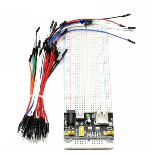 MB-102 Breadboard Power MB102 830 Points Bread Board Kit Flexible Jumper Wires Learning Kit - Whole Set - Asia Sell