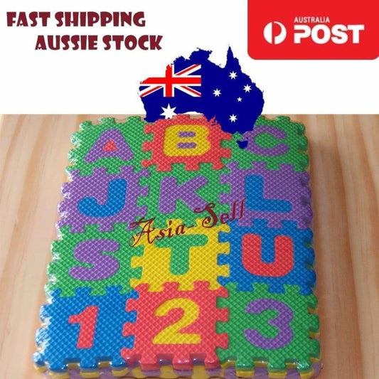 Mini 36pcs EVA Puzzle Kid Toy Alphabet Letters Numeral Foam Mat Education Toys - - Asia Sell