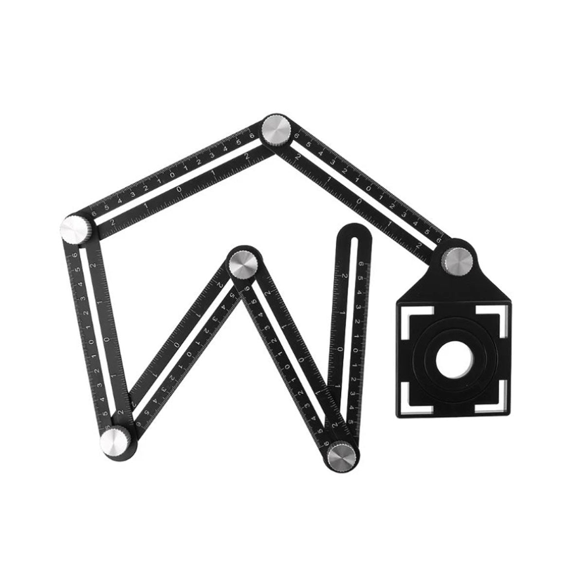 Folded Ruler Tool Multi Folding Ruler with Drill Guide Angle | Asia Sell