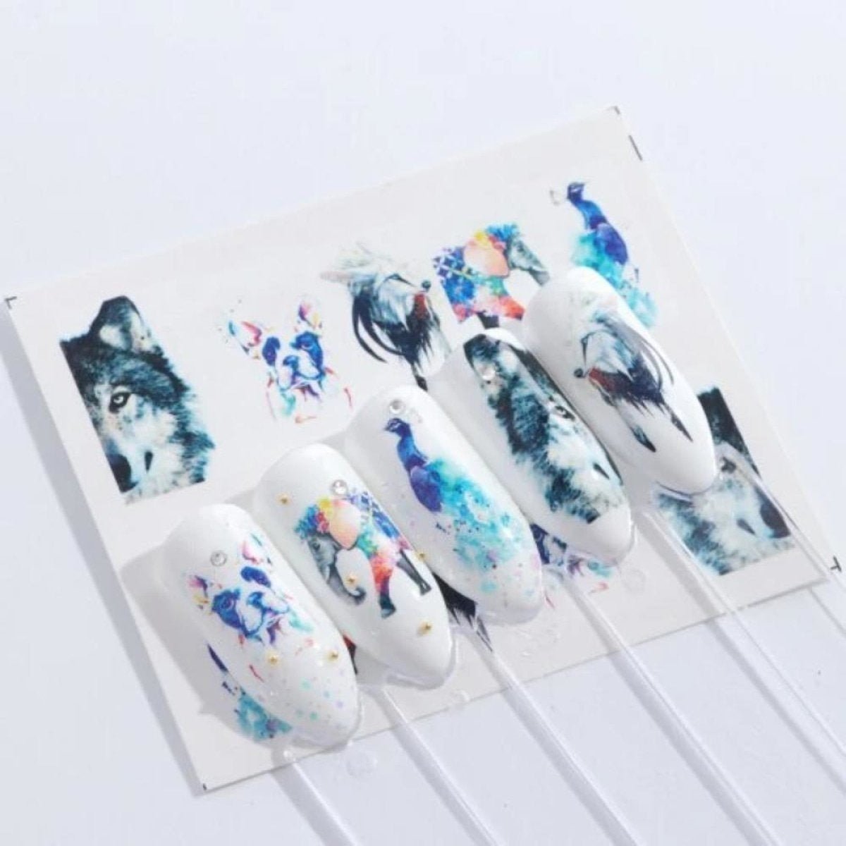 Nail Stickers Water Transfer Flamingo Animal Designs Nail Art Slider - STZ664 - - Asia Sell