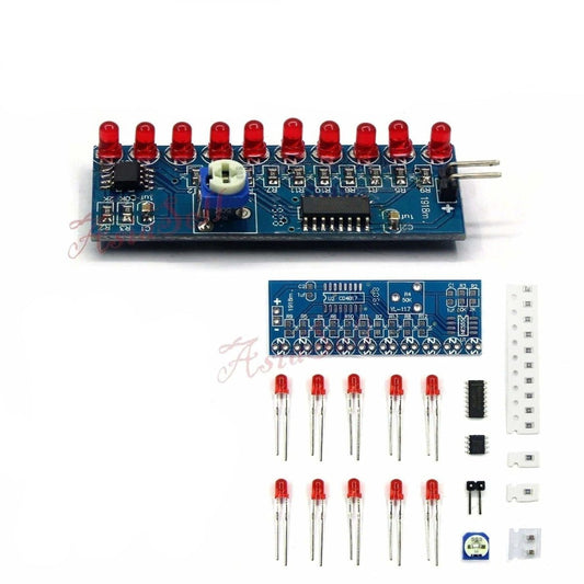 NE555+CD4017 Light Water Flowing Light LED Module DIY Kit Smart Electronics - Kit - Asia Sell