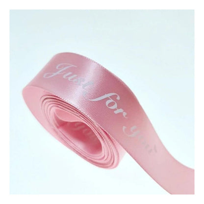 Printed Ribbon Just For You 25mm 8m Mixed Set Wedding Christmas Birthday Decorations - - Asia Sell