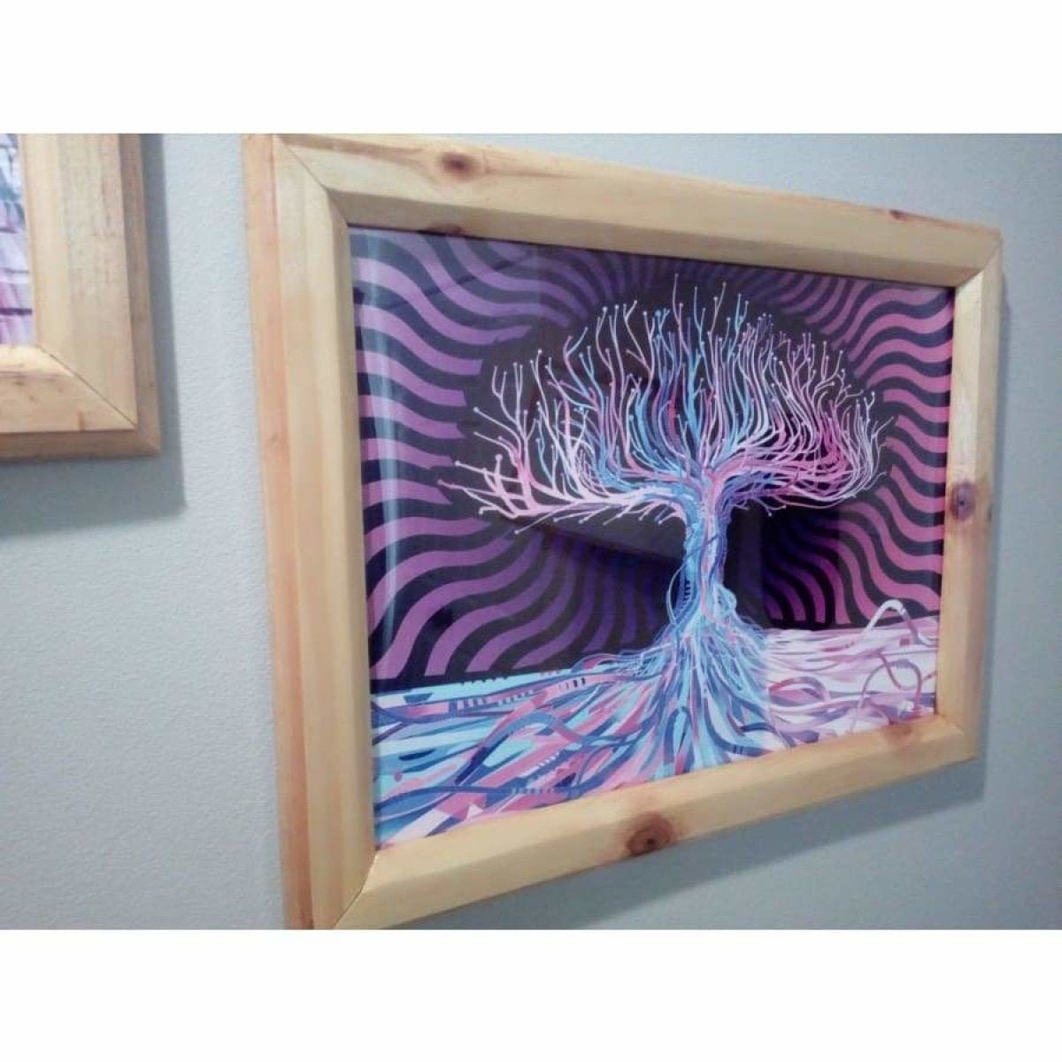 PSYCHEDELIC TREE Photograph in Custom Picture Photo Frame Wall Art - Asia Sell - - Asia Sell