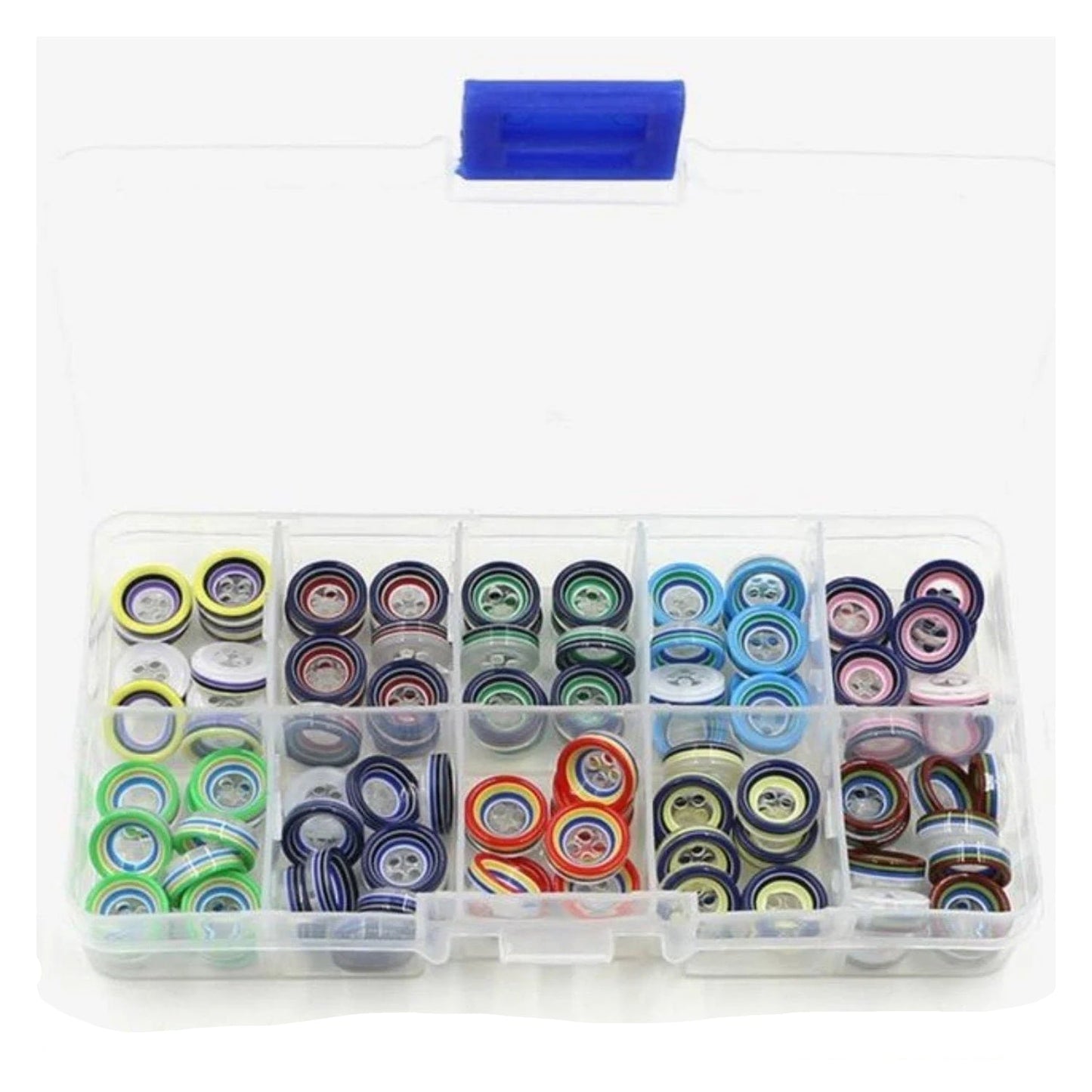 Set 2 Clothing Buttons 11mm Mixed Childrens Clothing Dress Plastic Resin Multicolour Baby Button - - Asia Sell