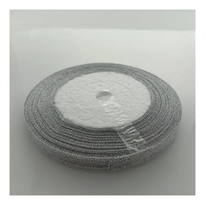 Silver 6mm Ribbon 22m Wedding Christmas Decoration Floral Flower Gift Wrapping Craft - - Asia Sell