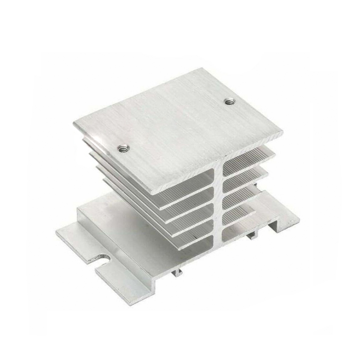 Single Phase Solid State Relay SSR Aluminum Heat Sink Radiator for 10A-40A Relay - Silver - Asia Sell