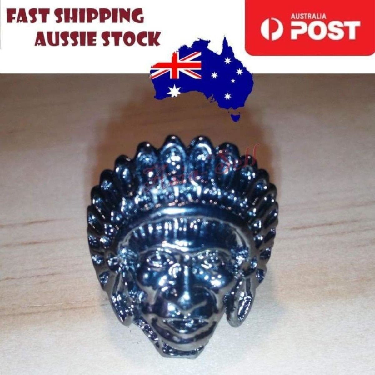 Skull Ring Rings Gold Black Silver Colours Size 6 7 8 9 10 11 - Black Size 10 (code V) - Asia Sell