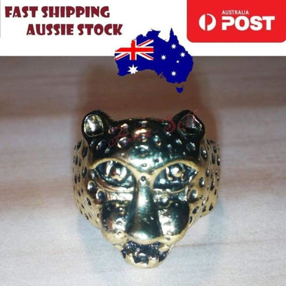 Skull Ring Rings Gold Black Silver Colours Size 6 7 8 9 10 11 - Gold (code AC) - Asia Sell